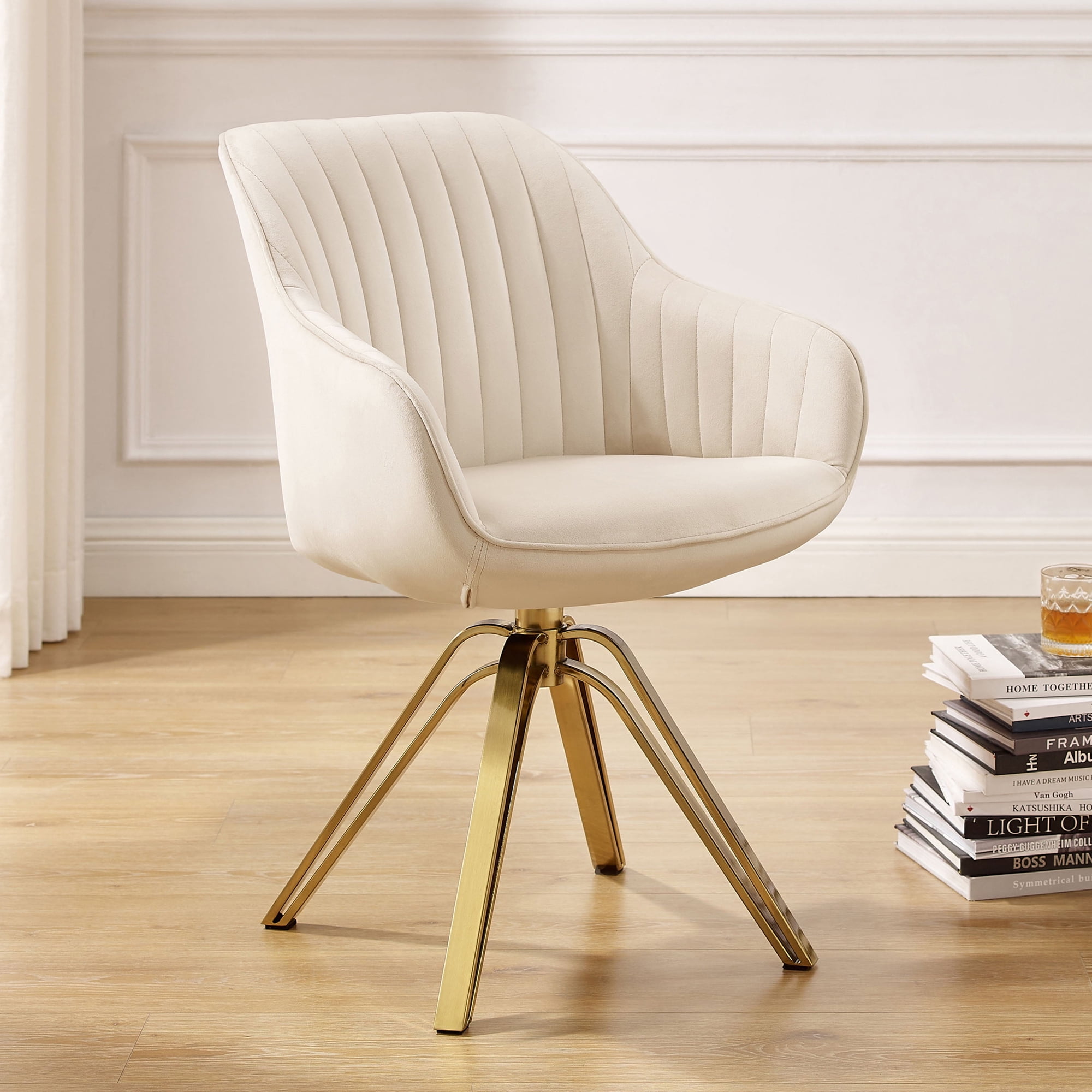 art leon velvet desk chair product