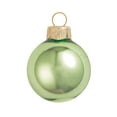 thumbnail image 2 of Whitehurst Shiny Finish Glass Christmas Ball Ornaments - 2.75" (70mm) - Lime Green - 12ct, 2 of 3