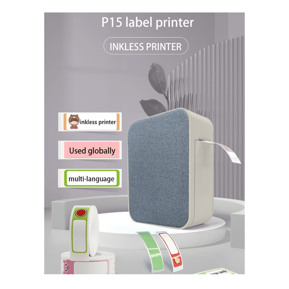 1 * label printer 1 * tape 1 * charging cable-As Shown
