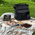 thumbnail image 5 of Rolling Cooler, HDJ 43L Large Leakproof Soft Cooler Bag with Wheels and Handle for Beach Camping Patio Travel Outdoor, Black, 5 of 5