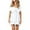 White, variant on under 10.00 LYXSSBYX Summer Dresses for Women under $10 Women Fashion Solid Color V-Neck Short Sleeve Casual Swing Loose Dress