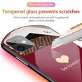 thumbnail image 6 of Cute Oval Heart-Shaped Tempered Glass Phone Case with Vanity Mirror for Phone 12 Pro, 6 of 7