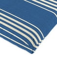thumbnail image 5 of Jordan Manufacturing 43" x 21" Triton Twilight Blue Stripe Rectangular Outdoor Chair Cushion with Ties and Hanger Loop, 5 of 10