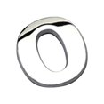 thumbnail image 1 of HEVIRGO Number Letter Self-adhesive Auto Sticker Car Badge Decals Emblem Decoration, 1 of 10