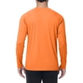 thumbnail image 5 of Men's UPF 50+ Sun Protection UV SPF Shirts Long Sleeve Lightweight Quick Dry Swim T-Shirts Rash Guard Saffron S, 5 of 5