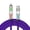 purple, variant on Gangdao 4‑in‑1 240W Fast Charging Cable With RGB Breathing Light, Liquid‑Silicone Charging Cord