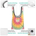 thumbnail image 5 of Shopping Bag 17.5×4.5×15in Crack Resistant Waterproof Super Large Capacity Reusable Extended Handle Can Be Carried Or One Shoulder Tie-Dye Pattern Bright Colors (2), 5 of 8