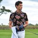 thumbnail image 3 of Fotbe Bouquet Camiseta Polo de Golf para Hombre con Estampado – Camisa Deportiva Transpirable con Cuello Abotonado-Small, 3 of 6