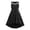 Black, variant on uikmnh Girls Sleeveless Satin Party Gown Mesh Bow Belt Formal Dress Size:7-8 Years