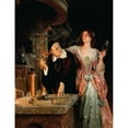 thumbnail image 3 of John Collier 19x24 Black Modern Framed Museum Art Print Titled - The Laboratory (1895), 3 of 5