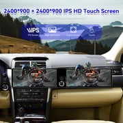 MOOKAKA 12.3+12.3 Smart Display Radio Audio Media Player for Toyota Camry 2015 2016 2017 Car Navigation GPS Upgrade Headunit Android Replacement 1080P Screen Carplay Accessories