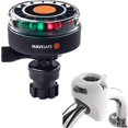 thumbnail image 1 of Navisafe 340KIT3 Navilight 2nm Tricolore avec Base et Support de Rail Navimount - Blanc, 1 of 1