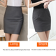 thumbnail image 4 of Falda negra profesional para mujer, minivestido adelgazante de otoño, ropa de trabajo, falda corta, 4 of 5