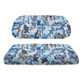 thumbnail image 2 of Pzuqiu Shark Camo Golf Cart Seat Cover Set - Breathable Stretchable Polyester Protector, All-Weather Universal Fit for EZGO, Club Car & Yamaha, 2 of 10
