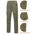 thumbnail image 4 of Mapamyumco Women’s Softshell Pants Winter Hiking Ski Snowboarding Pants, Fleece Lined and Water Resistance Sage XS, 4 of 7