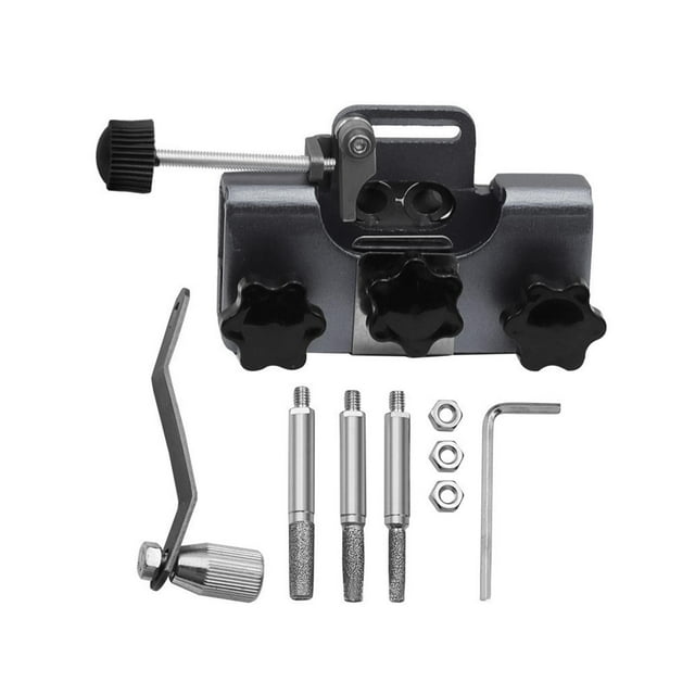 Kit de herramientas para afilar motosierras, longitud 8,5 cm, aleación de aluminio resistente, portátil Gris