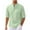 Green, variant on LYXSSBYX Long Sleeve Shirts for Men Big and Tall Men's Casual Fall Long Sleeve Blouse V Neck Button Tops T-Shirt