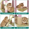 thumbnail image 4 of Árbol para Gatos YITAHOME Flor de 61" con Marco Metálico, Hamaca y Rascador, 4 of 4