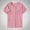TH260405-Pink, variant on iHengLiXing Women's Easy To Wear And Take Off Postoperative Care Clothing For Fractures Fully Open Button Shoulder Inserted Short Sleeved Double Pocket Round Neck Top Blue L