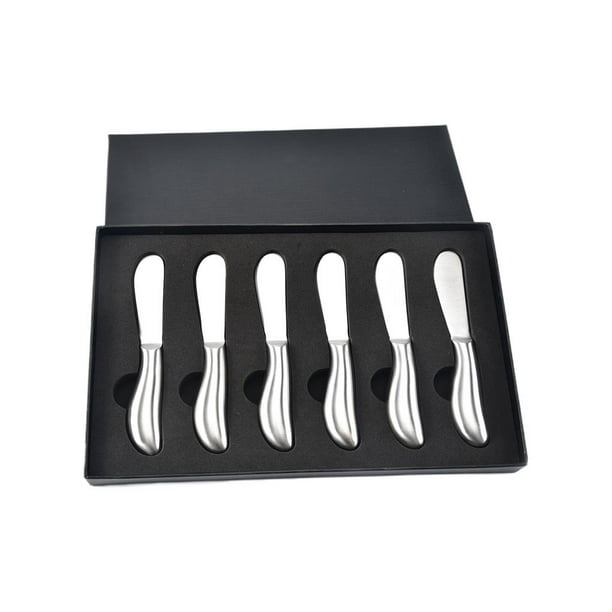 Cuchillos Para Mantequilla Cuchillos Esparcidores De Queso Dorado De Acero Inoxidable 6 Uds sonducket HA020560-00