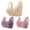 Purple, variant on XMMSWDLA 3pc Front Closure Bras,Lace Bra, Floral Pattern Non-Steel Ring, Comfortable Bra for Seniors Backless Sports Bra Bras for Older Women