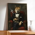 thumbnail image 4 of Hudo Canaan Painting Gentleman Style on Canvas, Canaan Vintage Costume Style Animals Posters For Home Decorations, Living Room, Bathroom Decor, 4 of 5