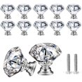 thumbnail image 1 of Tiradores de cajón de cristal Tiradores de muebles de tocador Aleación de zinc Tirador de muebles de cristal Manija Tiradores de armario Tiradores de muebles (10 PCS) Namotu MZQ-0072, 1 of 7