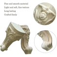 thumbnail image 3 of 4 Pieces Carved Wood Furniture Legs, Solid Wood Furniture Legs, Table Furniture Leg Sofa Feet, Durable, European Style Wood Carving Corner Applique Fu, 3 of 5