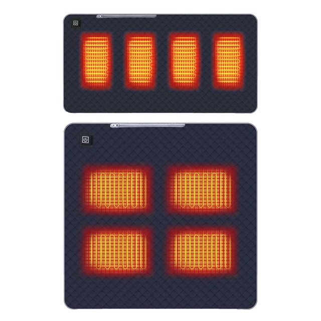 Hearth & Gear Coussin de Siège Chauffant Intelligent 5v Siège de Gradin Chauffant Chaises de Camping Chauffantes pour Adultes Chaises Chauffantes Sports Extérieurs Trois Vitesses Réglables