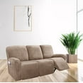 thumbnail image 7 of Dowbom Stretch Recliner Sofa Slipcove 3 Cushion Velvet Thick Furniture Protecto Couch Cover, 7 of 7