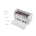 thumbnail image 3 of Money Counter Bill Cash Currency Counting Machine Counterfeit Detector UV & MG Bill Counter, 3 of 16