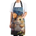 thumbnail image 2 of JSTEL Cute Hamster Apron with 2 Pockets for Women Men Adjustable Garden Bib, 2 of 5
