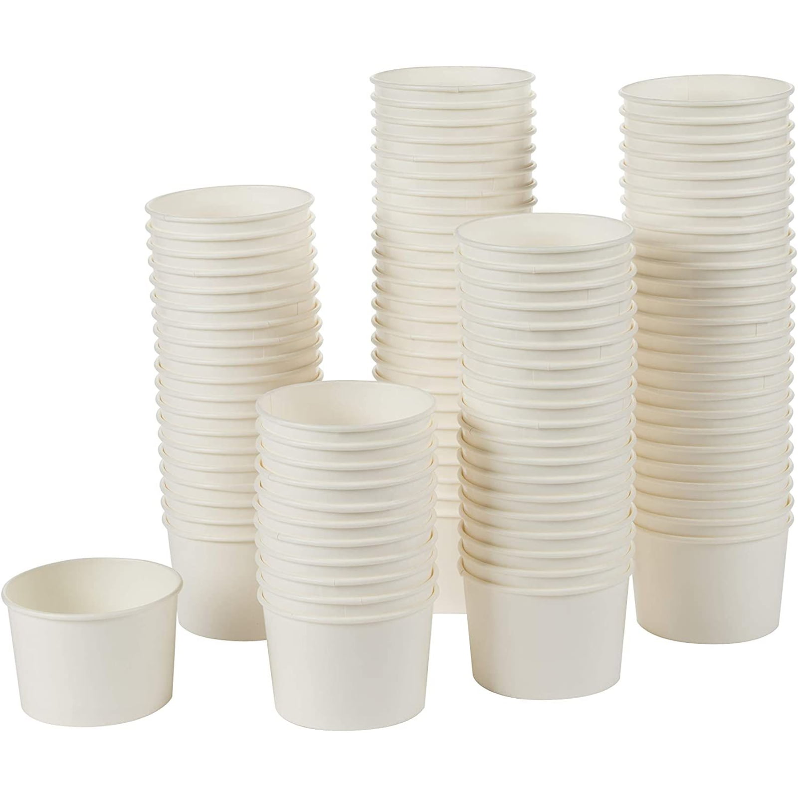 White Polystyrene Bowls 8oz Disposable x 50/100/200/400/600 