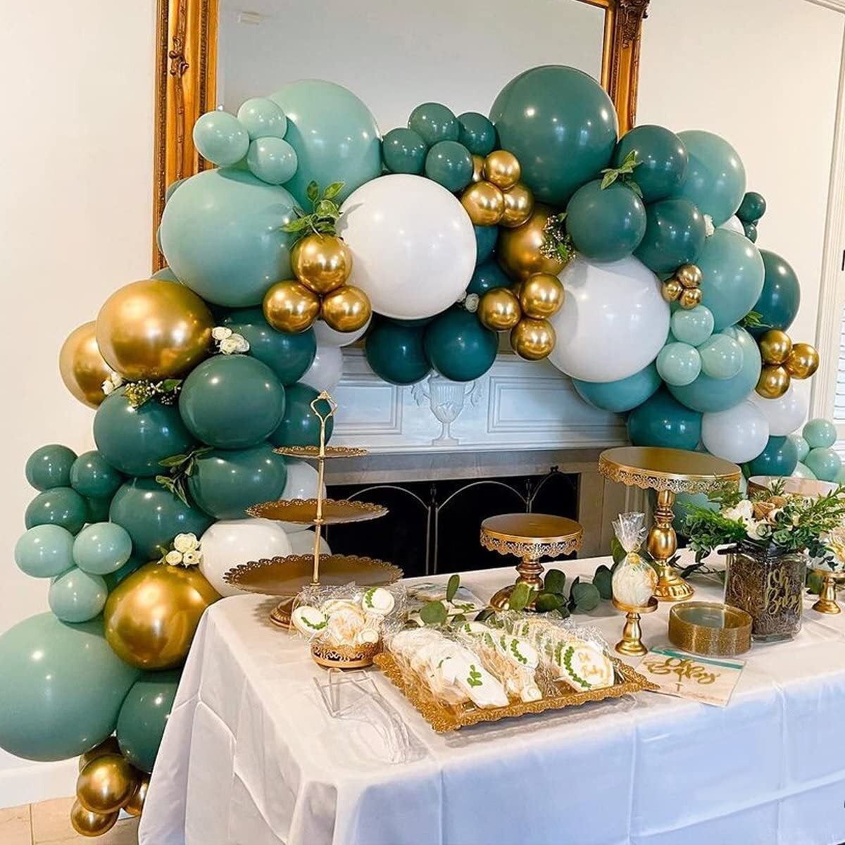 Green Balloons Arch Kit, Sage Green Balloon Arch Garland, Olive Green