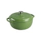 thumbnail image 1 of Dutch Oven Lodge, hierro fundido esmaltado, 6 cuartos de galón, color verde navideño, 1 of 5