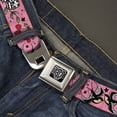 thumbnail image 2 of Buckle-Down Belt, Seatbelt Buckle Belt, Lucky Close Up Pink, 30 to 44 Inches, 2 of 9