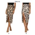 thumbnail image 2 of Qarigey Vintage con estampado de leopardo para mujer, para fiestas, bodas y bares, faldas de mujer, lápiz, faldas largas, a cuadros Prendas para la parte inferior del cuerpo rosa albaricoque,1 s, 2 of 6