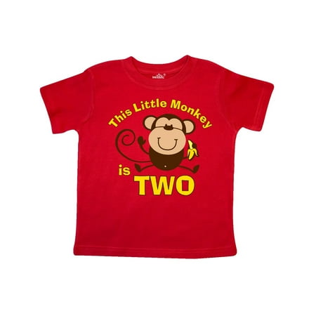 - Little Monkey 2nd Birthday Boy Toddler T-Shirt