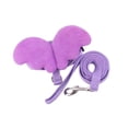 thumbnail image 4 of Juego de arnés y correa para mascotas con ala de ángel, correas para perros y gatos, correa ligera para el pecho para mascotas, arnés de conejo, , S S violetas, 4 of 8