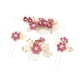 thumbnail image 2 of Minnieouse Conjunto de 4 piezas de peinetas de flores para boda, tocado elegante para mujer, hermoso tocado de novia, accesorio de joyería de moda Accesorio para el cabello Rosa roja Minnieouse AP012181-05, 2 of 6