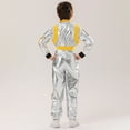 thumbnail image 5 of WOYY Space Astronaut Dress Up Outfit for Kids Long Sleeve Jumpsuit with Belt, Sizes 7-9Y, 5 of 8