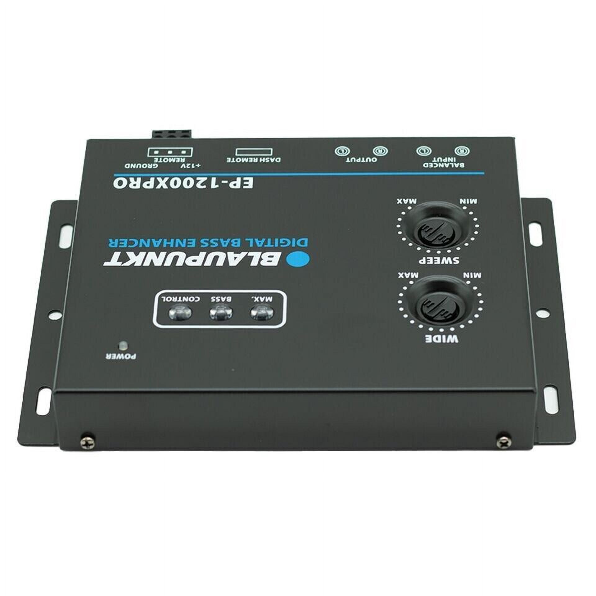 Blaupunkt EP-1200XPRO Digital Bass Enhancer Processor - Digital Sound Restoration, Maximizer & Reproducer - Car Audio Booster - Black