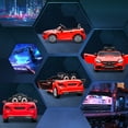 thumbnail image 6 of Aosom 12V Kids Electric Ride On Car with Parent Remote Control, Two Motors, 2 Speeds, Music, LED Lights, USB for 3-6 Years Old, Red, 6 of 9