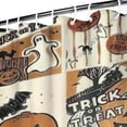thumbnail image 3 of Vintage Halloween Poster Pattern Shower Curtain 72"x84" ,Bathroom Decorative Shower Curtains Set with 12 Hooks,Modern Waterproof Washable Shower Curtain, 3 of 6