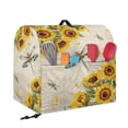 thumbnail image 2 of FOR U DESIGNS Dragonfly Sunflower Kitchen Aid Mixer Cover Portable Stand Mixer Covers for Stand Mixer or Coffee Maker Home Decor for Kitchen Aid Accessories and Attachments - S, 2 of 8
