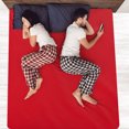 thumbnail image 2 of 15" Deep Pocket Cotton Fitted Sheet Durable Comfortable Bottom Sheet Twin Red, 2 of 7