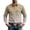 Khaki, variant on Mens Gradient Cowboy Shirts Snap Button Down Long Sleeve Breathable Tshirts Workwear Dual Chest Pockets Casual Comfort Fit Tops
