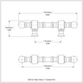 thumbnail image 2 of 3 Inch Cabinet Pull - Satin Brass, 2 of 2