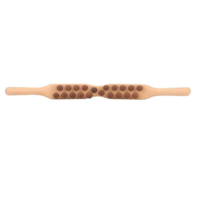 Herramienta De Barra De Masaje, Alivia La Fatiga Barra De Raspado De Madera Dragado De Flujo Meridianos Haya Reduce El Dolor Para El Dormitorio ANGGREK Wooden Massage Roller
