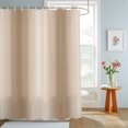 thumbnail image 4 of Khaki Ombre Shower Curtains for Bathroom, Farmhouse Beige Gradient Modern Art Waterproof Fabric Shower Curtain, Decorative Bathroom Curtain for Bathtub, 72"x84" , No Hooks Included, 4 of 9
